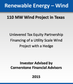 Renewable Energy - Wind :: 110 MW Wind Project in Texas