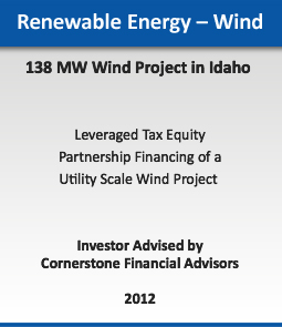 Renewable Energy - Wind :: 138 MW Wind Project in Idaho