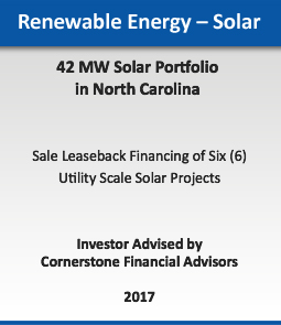 Renewable Energy - Solar :: 42 MW Solar Portfolio in North Carolina