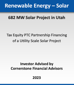 Renewable Energy - Wind :: 720 MW Wind Portfolio Sale