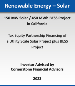 Renewable Energy - Wind :: 720 MW Wind Portfolio Sale