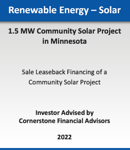 Renewable Energy - Wind :: 720 MW Wind Portfolio Sale