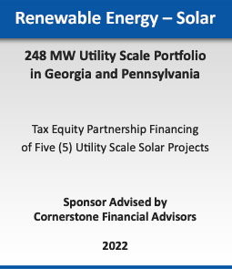 Renewable Energy - Wind :: 720 MW Wind Portfolio Sale