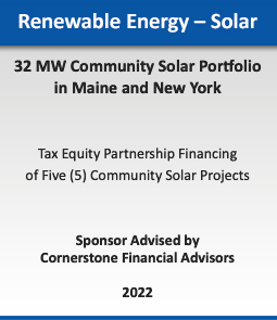 Renewable Energy - Wind :: 720 MW Wind Portfolio Sale