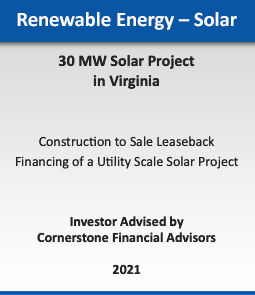 Renewable Energy - Wind :: 720 MW Wind Portfolio Sale