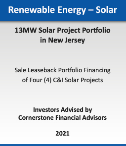 Renewable Energy - Wind :: 720 MW Wind Portfolio Sale