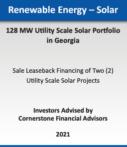 Renewable Energy - Wind :: 720 MW Wind Portfolio Sale