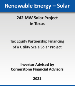 Renewable Energy - Wind :: 720 MW Wind Portfolio Sale