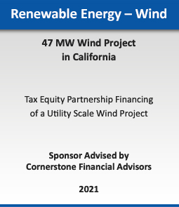 Renewable Energy - Wind :: 720 MW Wind Portfolio Sale