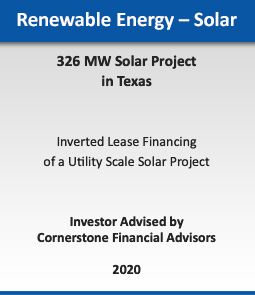 Renewable Energy - Wind :: 720 MW Wind Portfolio Sale