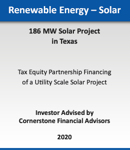 Renewable Energy - Wind :: 720 MW Wind Portfolio Sale