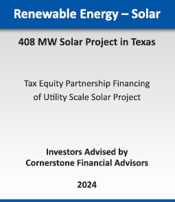 Renewable Energy - Wind :: 720 MW Wind Portfolio Sale