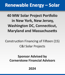 Renewable Energy - Wind :: 720 MW Wind Portfolio Sale