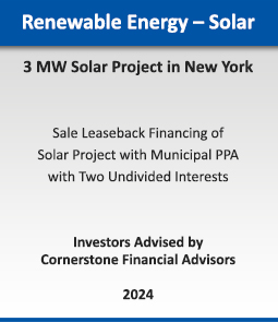 Renewable Energy - Wind :: 720 MW Wind Portfolio Sale